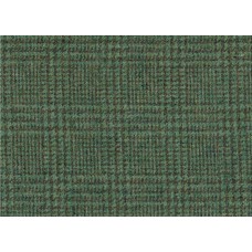 Country Tweed Fabric 100% Pure Wool by the metre Green Check Ref 1818/7